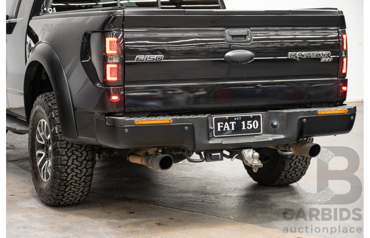12/2012 Ford F-150 SVT Raptor (4x4) MY13 4d Super Cab Tuxedo Black Metallic V8 6.2L