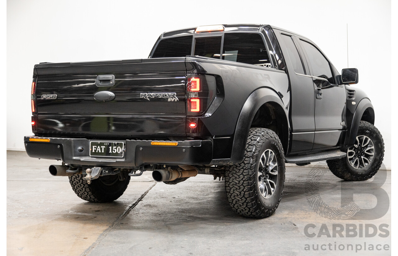 12/2012 Ford F-150 SVT Raptor (4x4) MY13 4d Super Cab Tuxedo Black Metallic V8 6.2L
