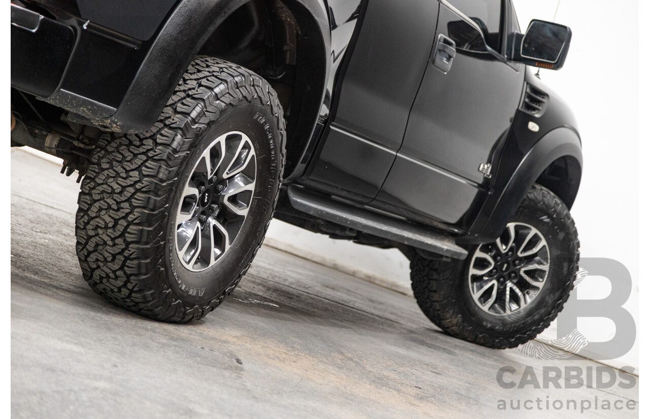 12/2012 Ford F-150 SVT Raptor (4x4) MY13 4d Super Cab Tuxedo Black Metallic V8 6.2L