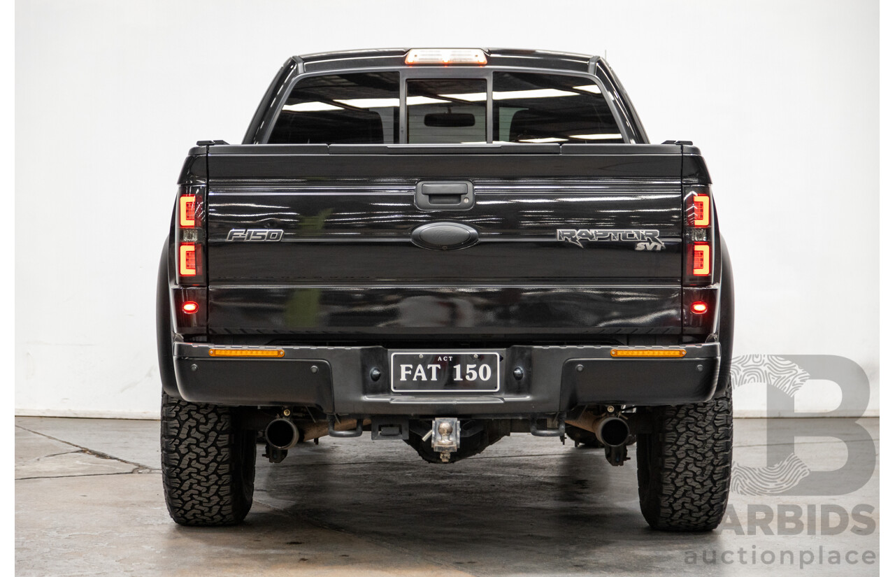 12/2012 Ford F-150 SVT Raptor (4x4) MY13 4d Super Cab Tuxedo Black Metallic V8 6.2L