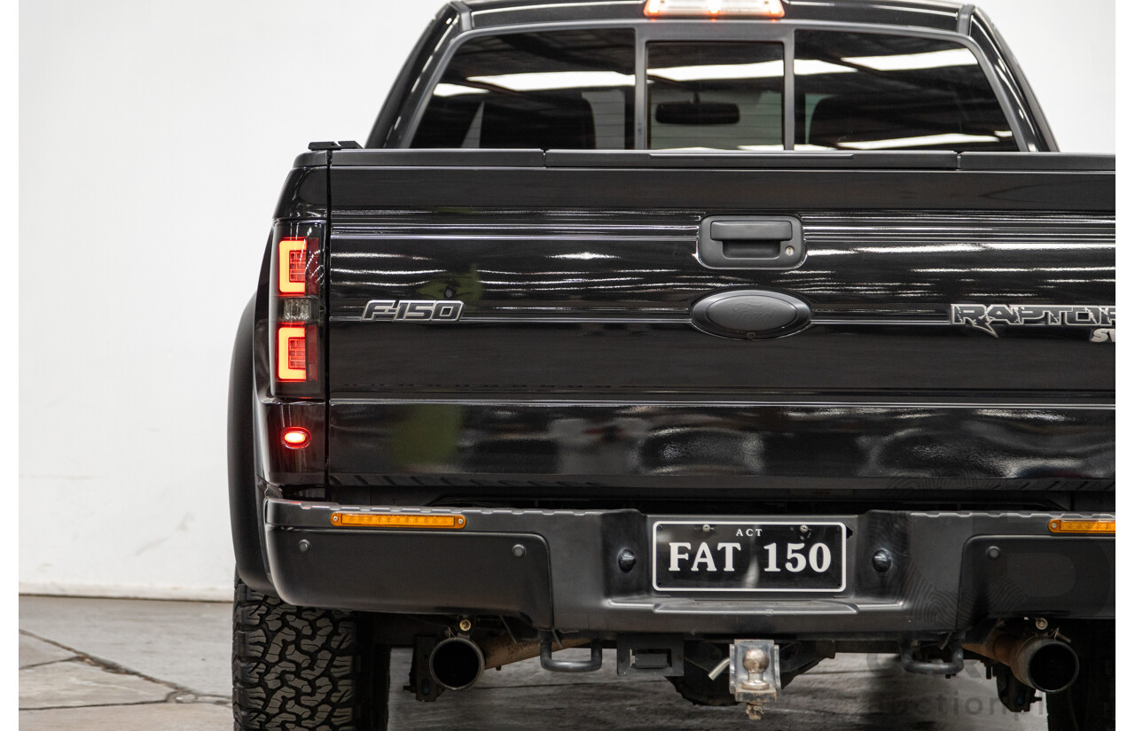 12/2012 Ford F-150 SVT Raptor (4x4) MY13 4d Super Cab Tuxedo Black Metallic V8 6.2L