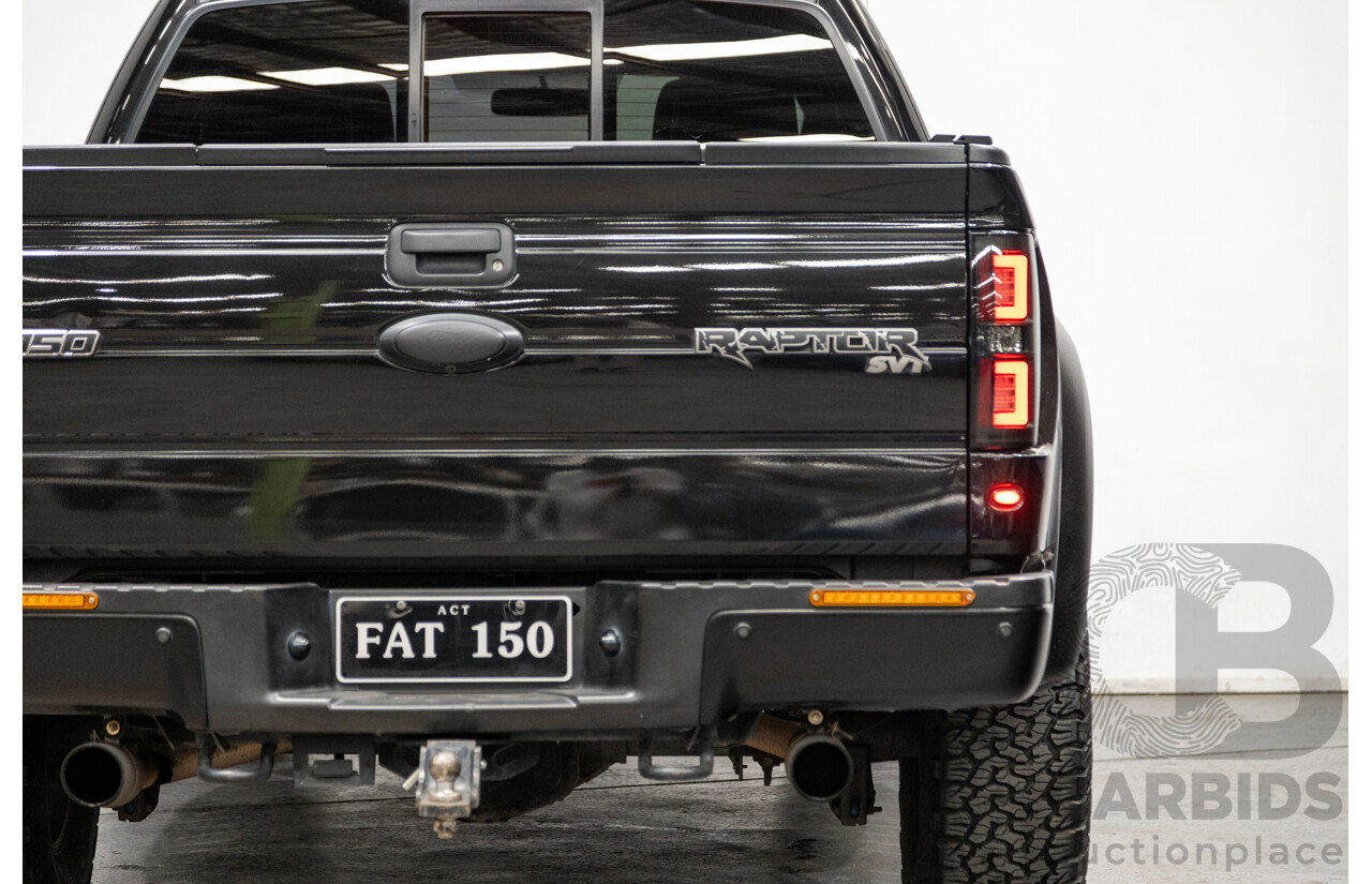 12/2012 Ford F-150 SVT Raptor (4x4) MY13 4d Super Cab Tuxedo Black Metallic V8 6.2L