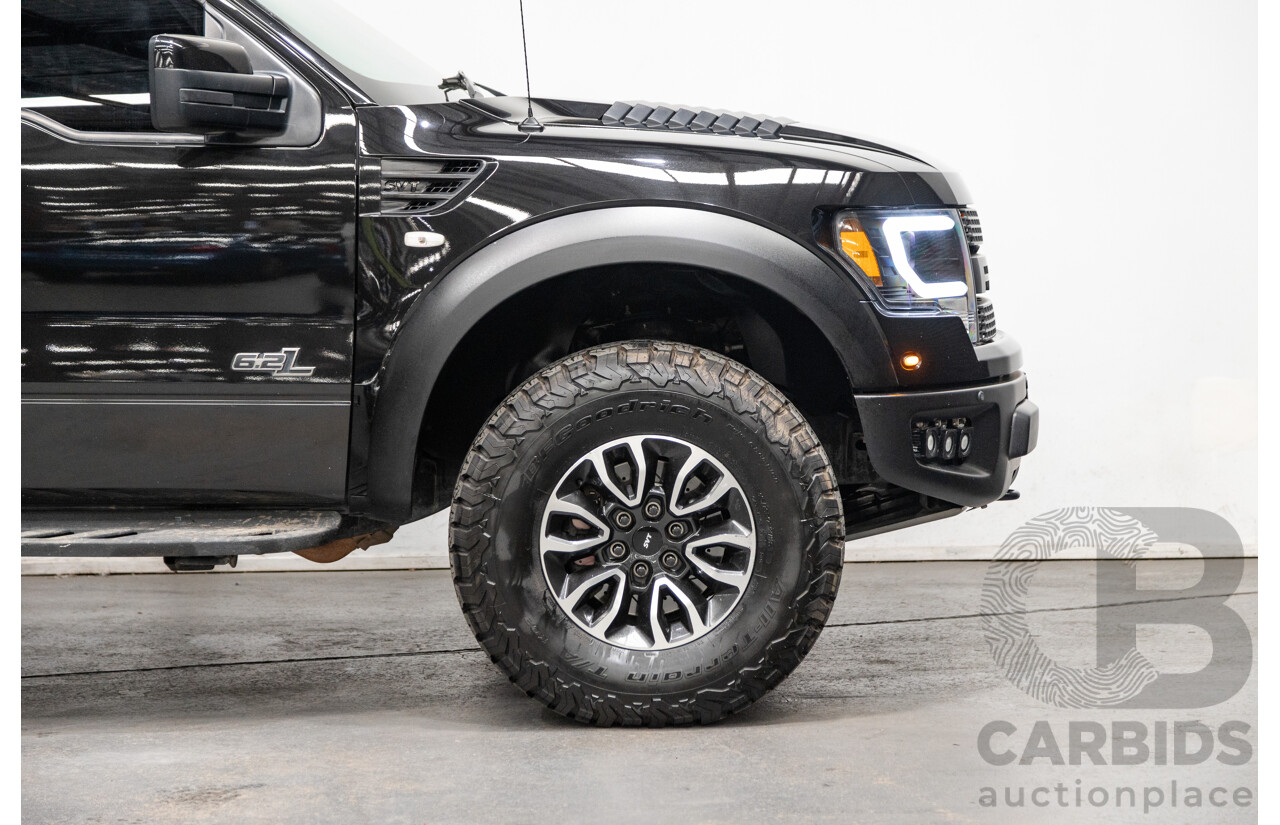 12/2012 Ford F-150 SVT Raptor (4x4) MY13 4d Super Cab Tuxedo Black Metallic V8 6.2L