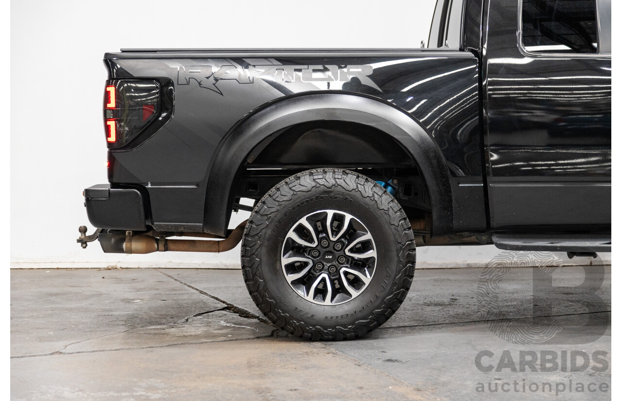 12/2012 Ford F-150 SVT Raptor (4x4) MY13 4d Super Cab Tuxedo Black Metallic V8 6.2L