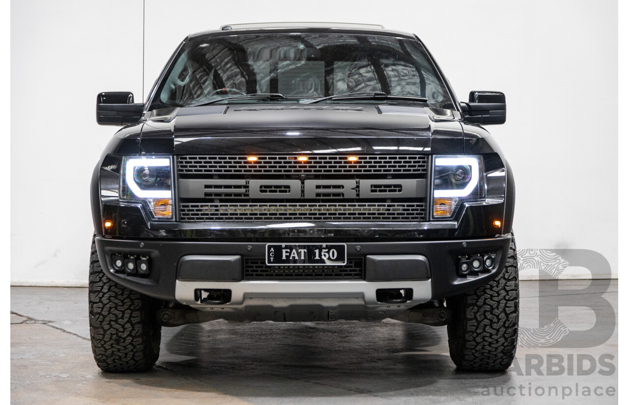 12/2012 Ford F-150 SVT Raptor (4x4) MY13 4d Super Cab Tuxedo Black Metallic V8 6.2L