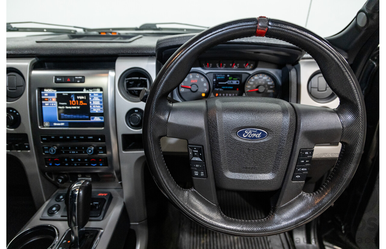 12/2012 Ford F-150 SVT Raptor (4x4) MY13 4d Super Cab Tuxedo Black Metallic V8 6.2L