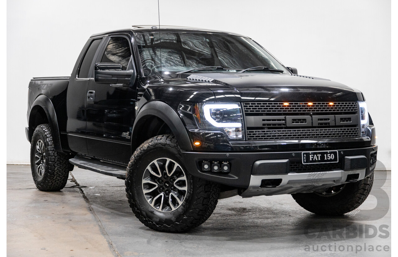 12/2012 Ford F-150 SVT Raptor (4x4) MY13 4d Super Cab Tuxedo Black Metallic V8 6.2L