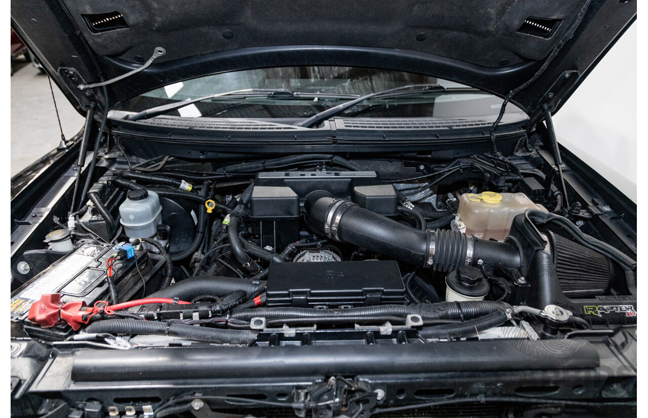 12/2012 Ford F-150 SVT Raptor (4x4) MY13 4d Super Cab Tuxedo Black Metallic V8 6.2L