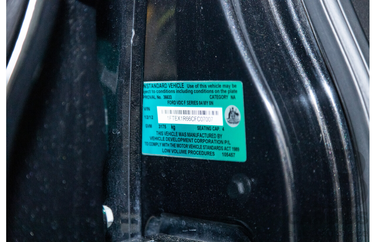 12/2012 Ford F-150 SVT Raptor (4x4) MY13 4d Super Cab Tuxedo Black Metallic V8 6.2L