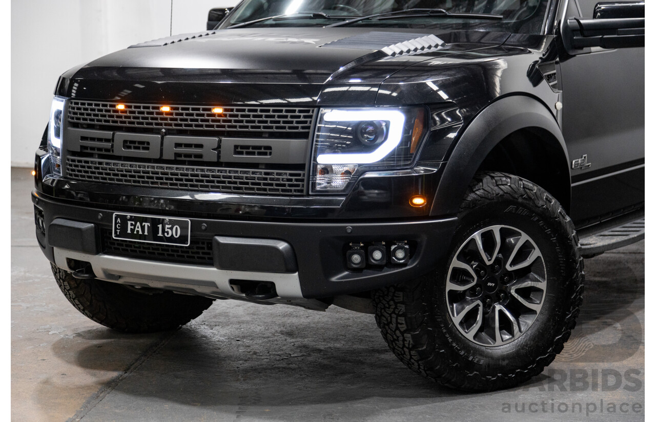 12/2012 Ford F-150 SVT Raptor (4x4) MY13 4d Super Cab Tuxedo Black Metallic V8 6.2L