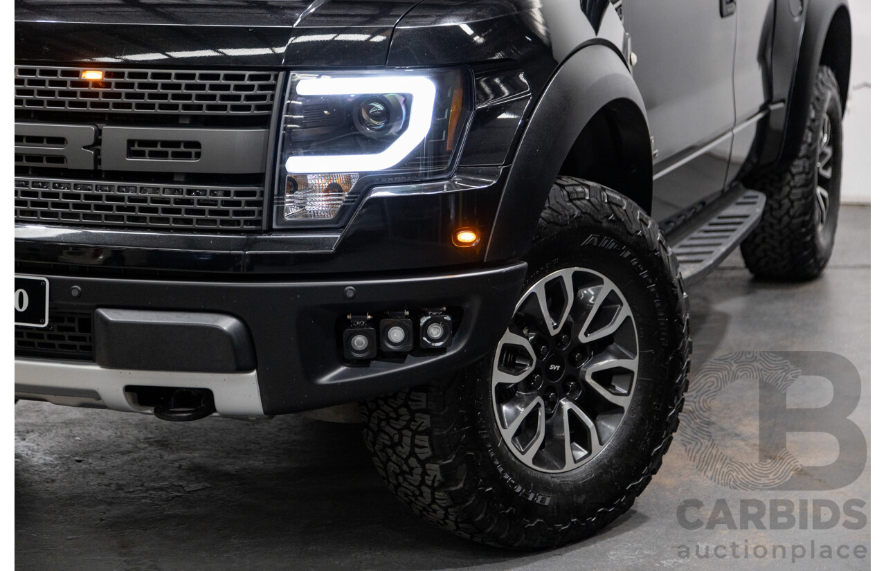 12/2012 Ford F-150 SVT Raptor (4x4) MY13 4d Super Cab Tuxedo Black Metallic V8 6.2L