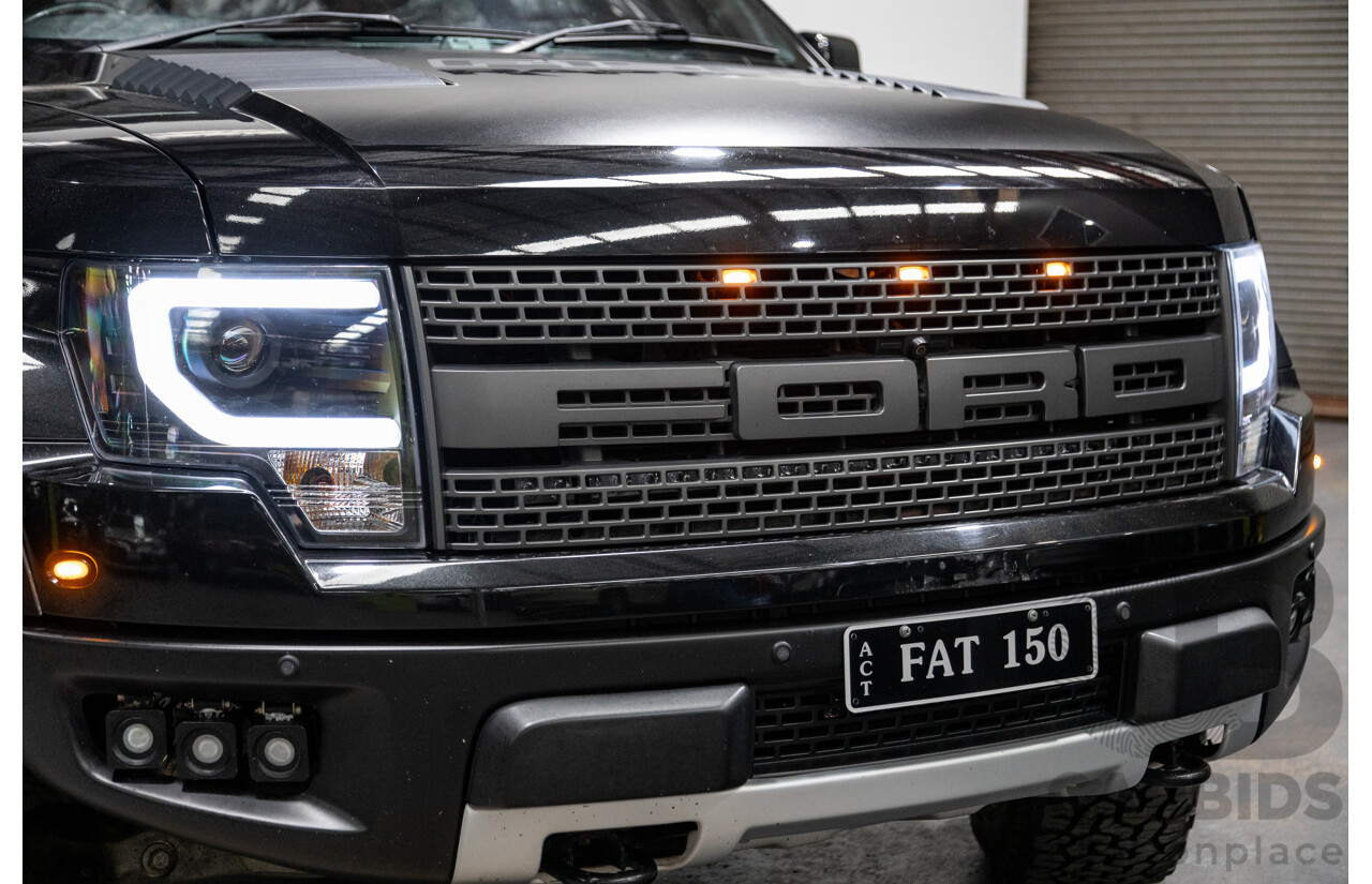 12/2012 Ford F-150 SVT Raptor (4x4) MY13 4d Super Cab Tuxedo Black Metallic V8 6.2L
