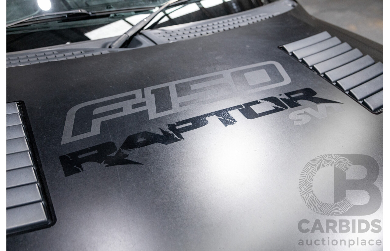 12/2012 Ford F-150 SVT Raptor (4x4) MY13 4d Super Cab Tuxedo Black Metallic V8 6.2L