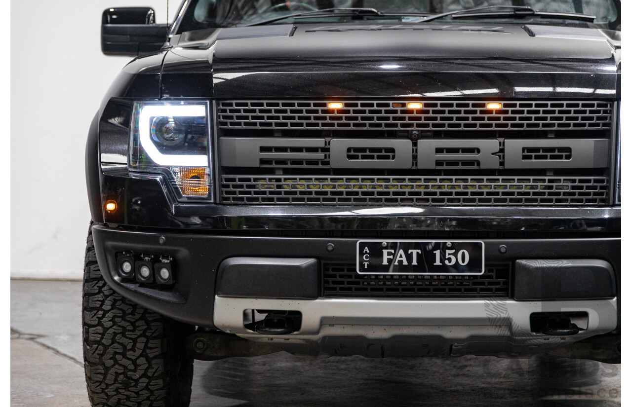 12/2012 Ford F-150 SVT Raptor (4x4) MY13 4d Super Cab Tuxedo Black Metallic V8 6.2L