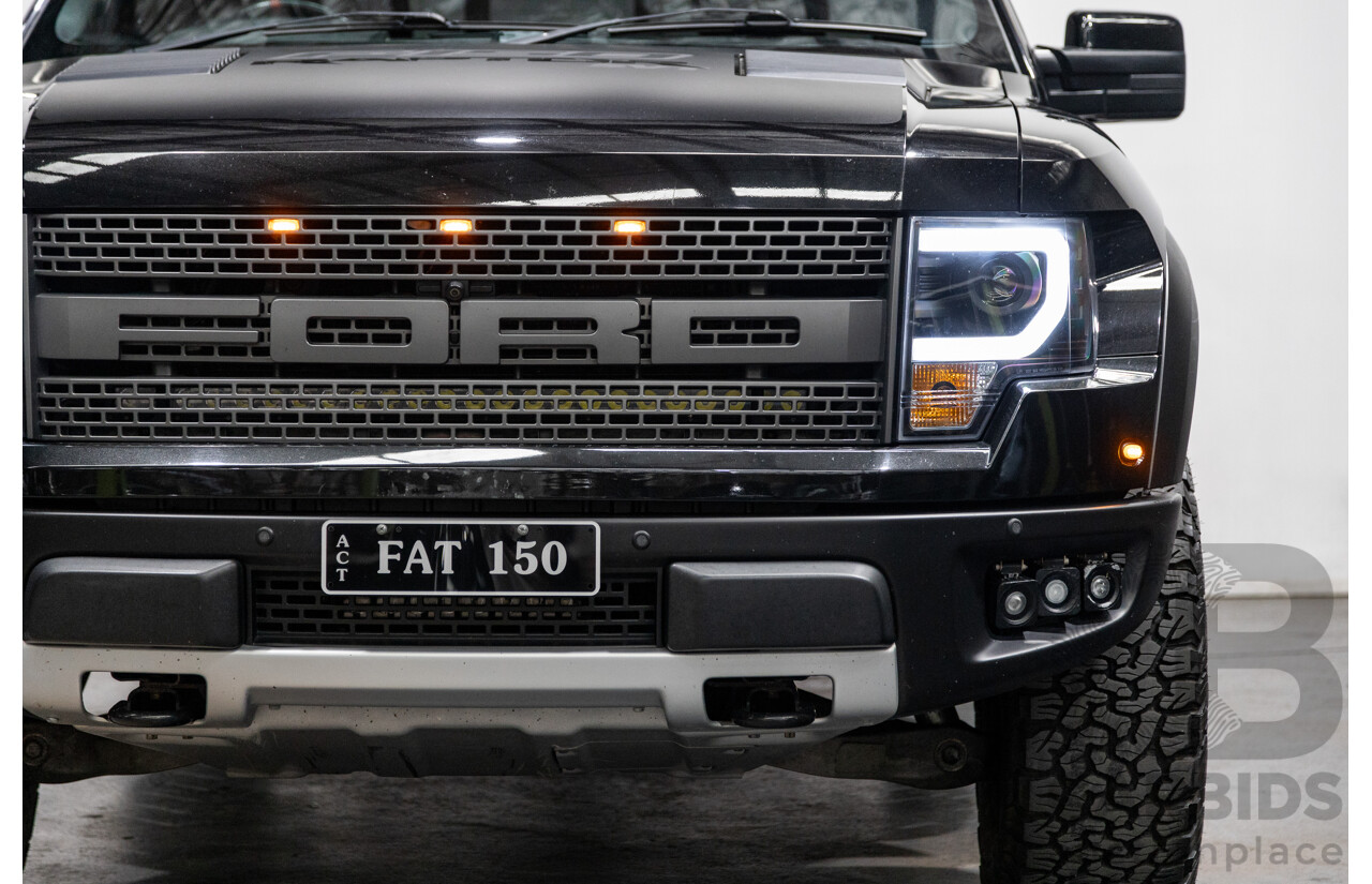 12/2012 Ford F-150 SVT Raptor (4x4) MY13 4d Super Cab Tuxedo Black Metallic V8 6.2L