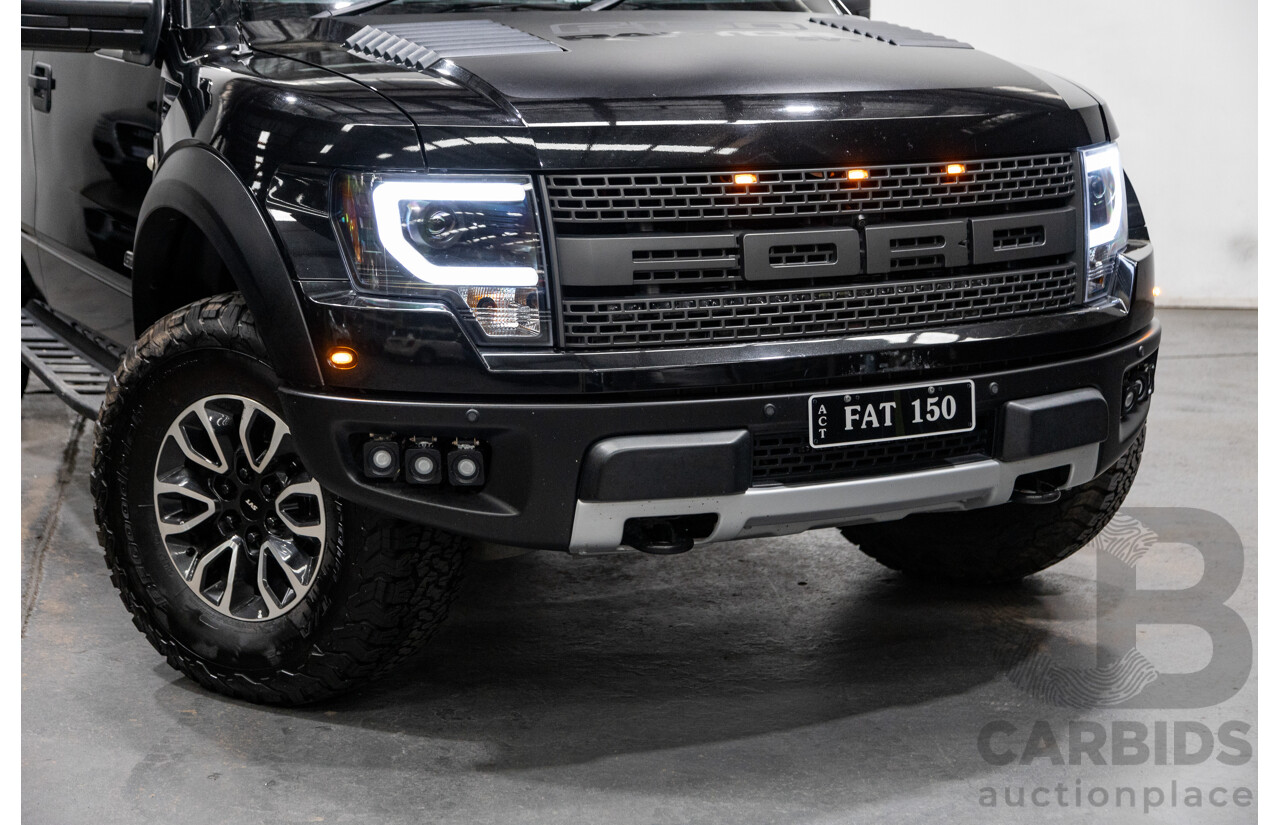 12/2012 Ford F-150 SVT Raptor (4x4) MY13 4d Super Cab Tuxedo Black Metallic V8 6.2L