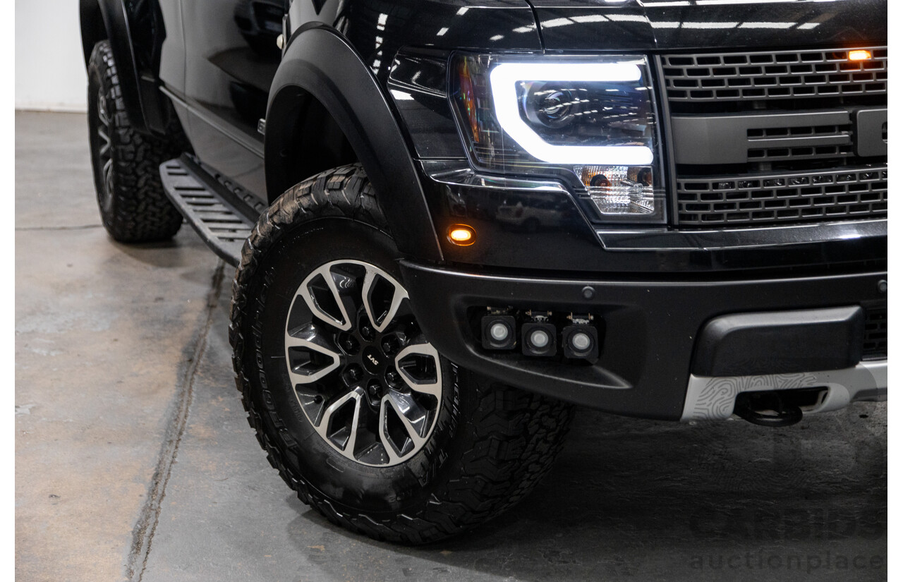 12/2012 Ford F-150 SVT Raptor (4x4) MY13 4d Super Cab Tuxedo Black Metallic V8 6.2L
