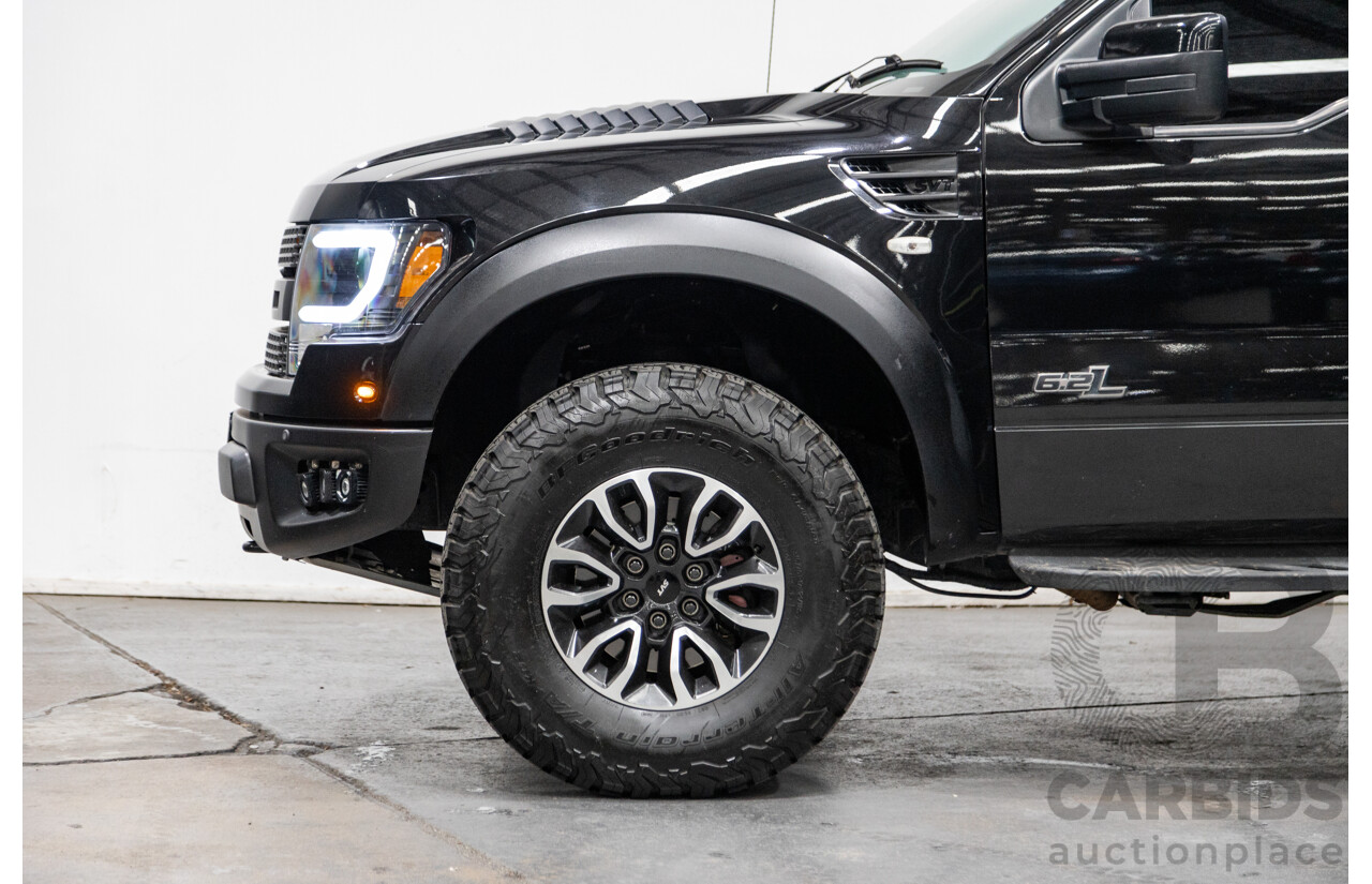 12/2012 Ford F-150 SVT Raptor (4x4) MY13 4d Super Cab Tuxedo Black Metallic V8 6.2L