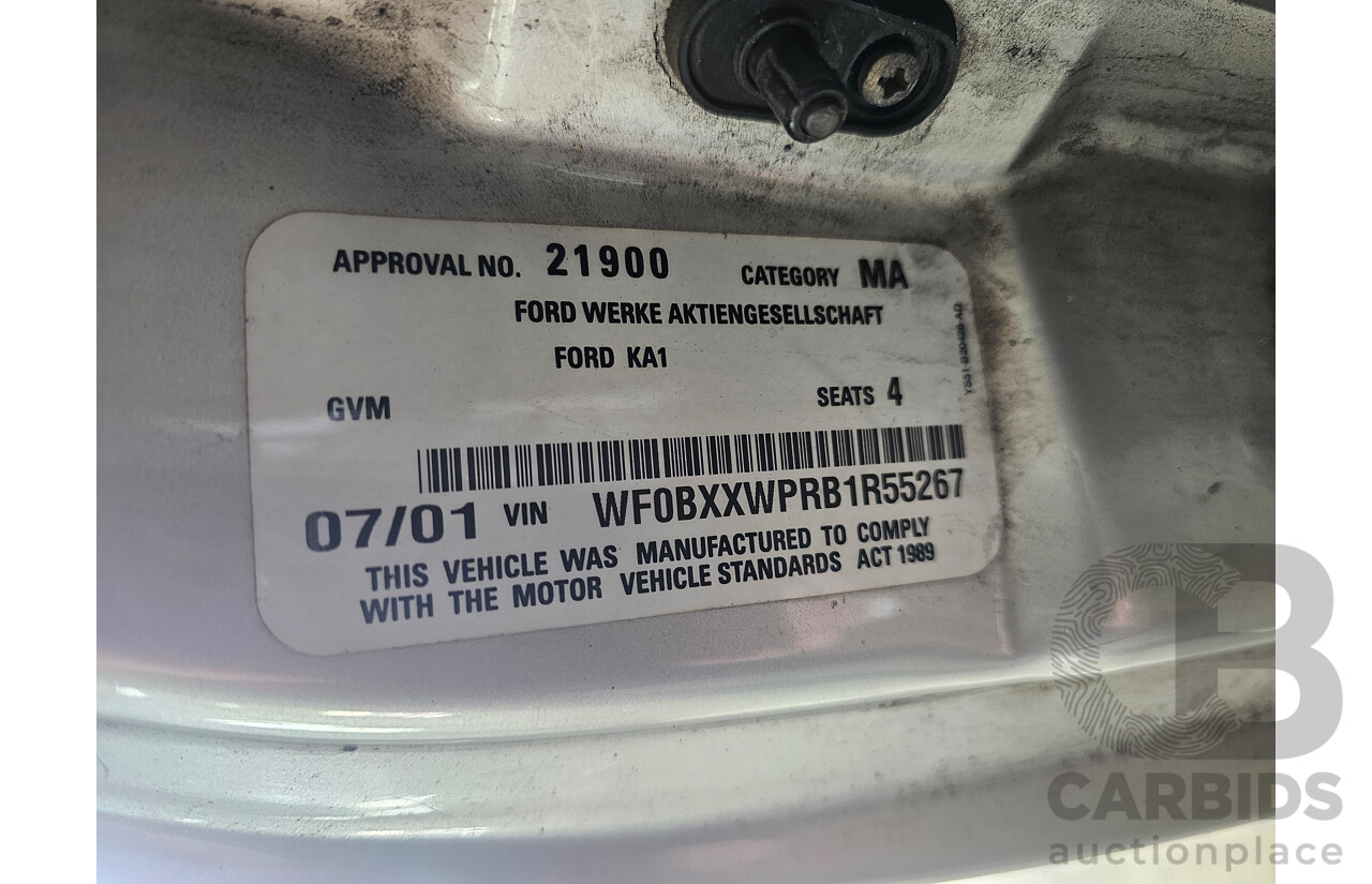 7/2001 Ford KA   3d Hatchback Silver 1.3L