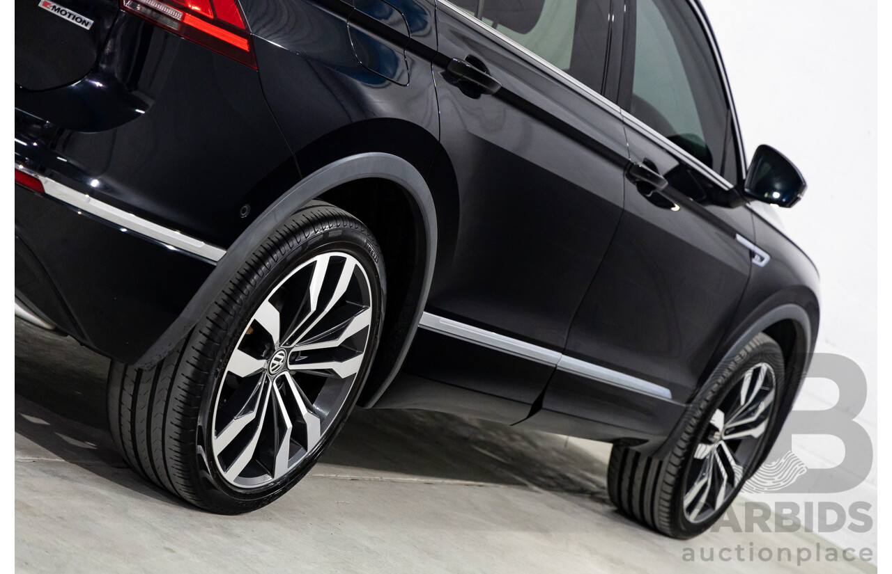 09/2018 Volkswagen Tiguan R-Line ALLSPACE 162 TSI HIGHLINE (AWD) 5NA MY18 4D Wagon Deep Black Pearl Turbo 2.0L - 7 Seater