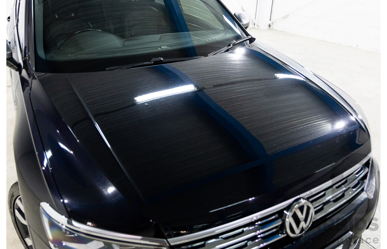 09/2018 Volkswagen Tiguan R-Line ALLSPACE 162 TSI HIGHLINE (AWD) 5NA MY18 4D Wagon Deep Black Pearl Turbo 2.0L - 7 Seater