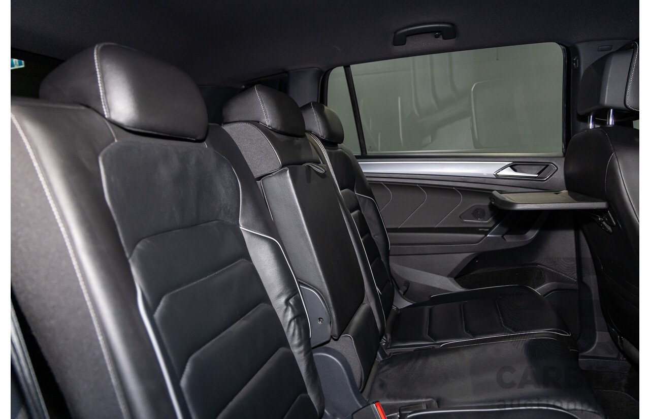 09/2018 Volkswagen Tiguan R-Line ALLSPACE 162 TSI HIGHLINE (AWD) 5NA MY18 4D Wagon Deep Black Pearl Turbo 2.0L - 7 Seater