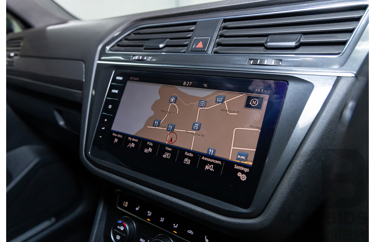 09/2018 Volkswagen Tiguan R-Line ALLSPACE 162 TSI HIGHLINE (AWD) 5NA MY18 4D Wagon Deep Black Pearl Turbo 2.0L - 7 Seater