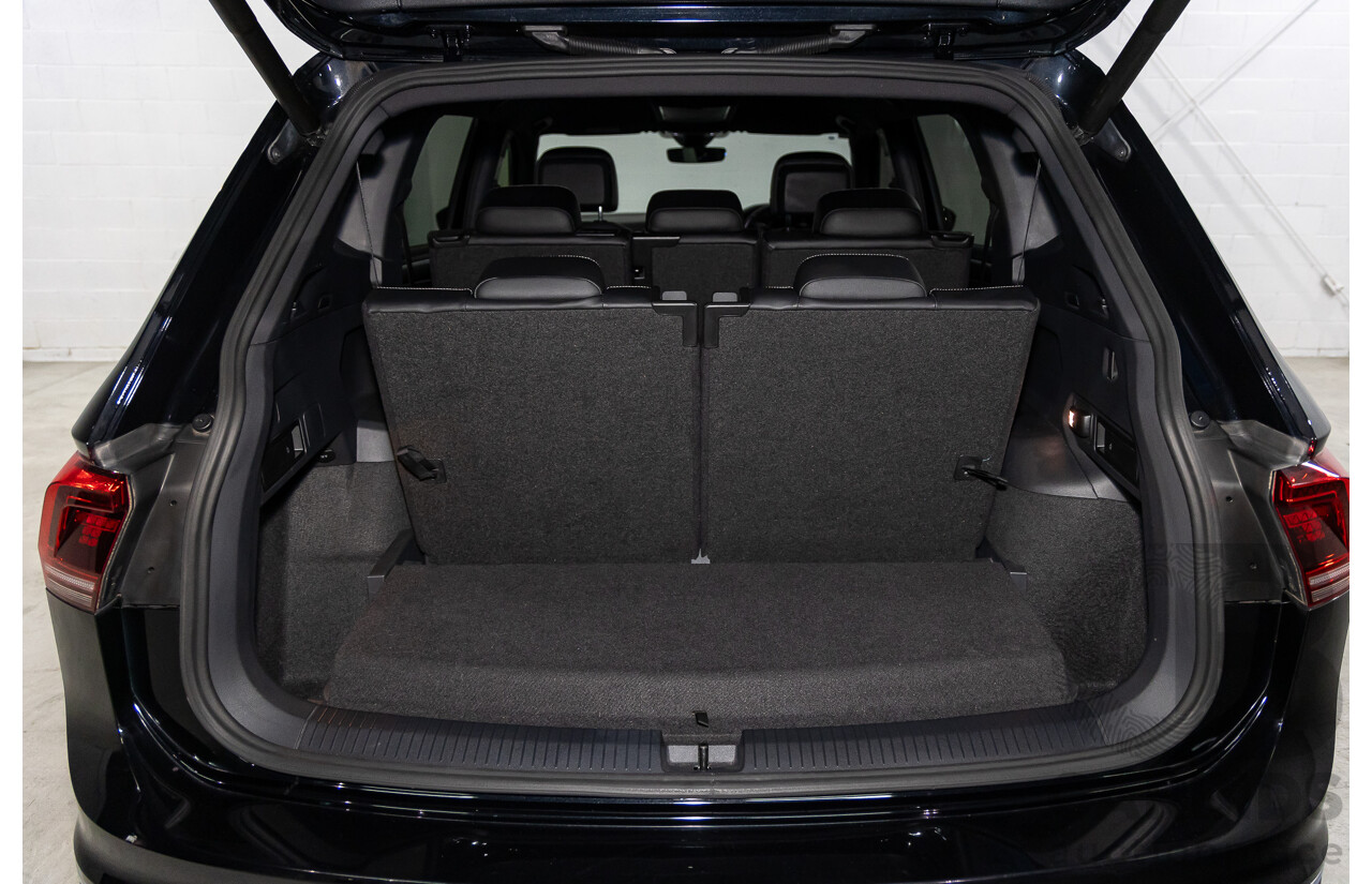 09/2018 Volkswagen Tiguan R-Line ALLSPACE 162 TSI HIGHLINE (AWD) 5NA MY18 4D Wagon Deep Black Pearl Turbo 2.0L - 7 Seater