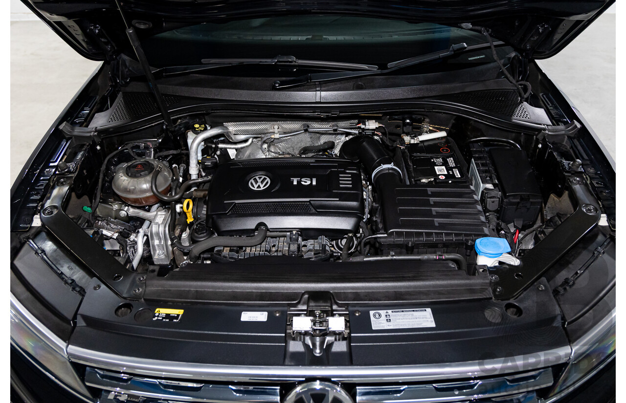 09/2018 Volkswagen Tiguan R-Line ALLSPACE 162 TSI HIGHLINE (AWD) 5NA MY18 4D Wagon Deep Black Pearl Turbo 2.0L - 7 Seater