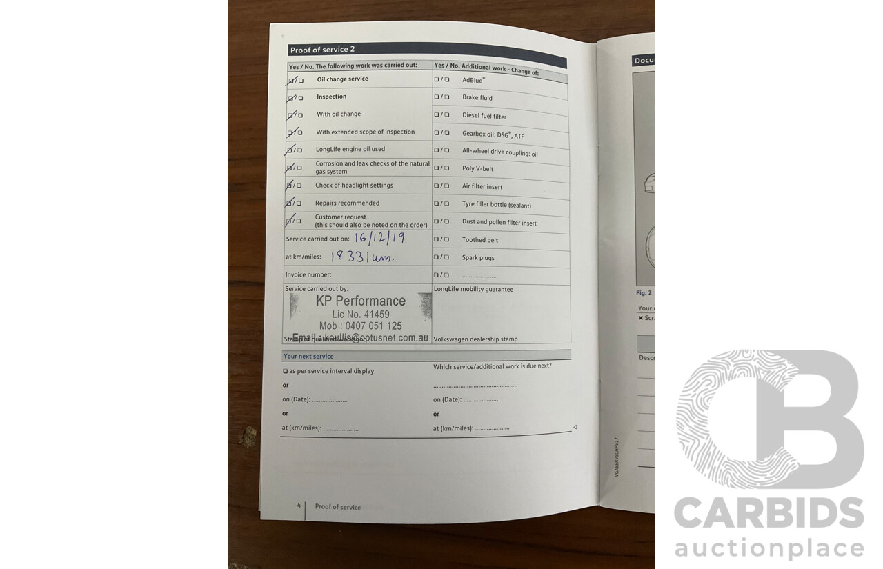 09/2018 Volkswagen Tiguan R-Line ALLSPACE 162 TSI HIGHLINE (AWD) 5NA MY18 4D Wagon Deep Black Pearl Turbo 2.0L - 7 Seater