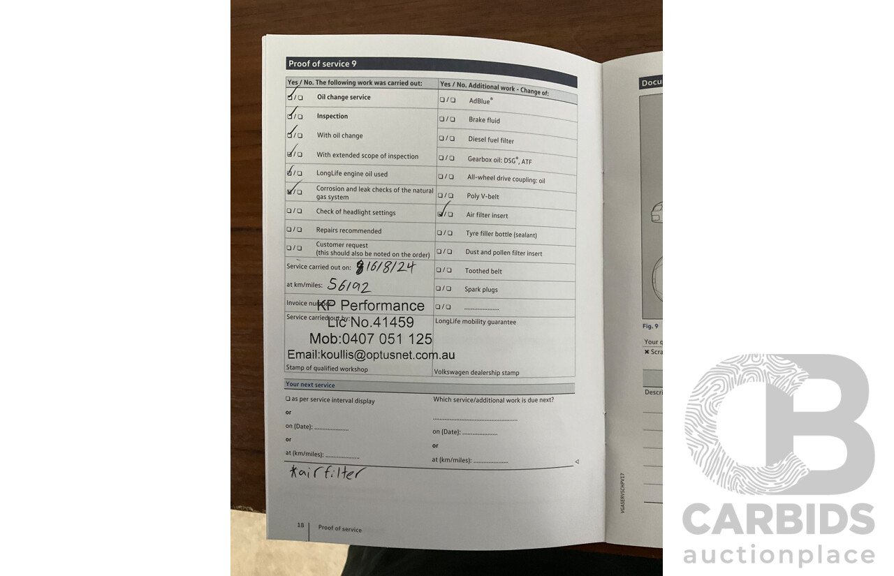 09/2018 Volkswagen Tiguan R-Line ALLSPACE 162 TSI HIGHLINE (AWD) 5NA MY18 4D Wagon Deep Black Pearl Turbo 2.0L - 7 Seater