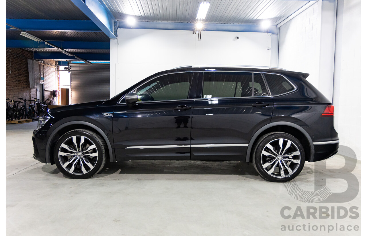 09/2018 Volkswagen Tiguan R-Line ALLSPACE 162 TSI HIGHLINE (AWD) 5NA MY18 4D Wagon Deep Black Pearl Turbo 2.0L - 7 Seater