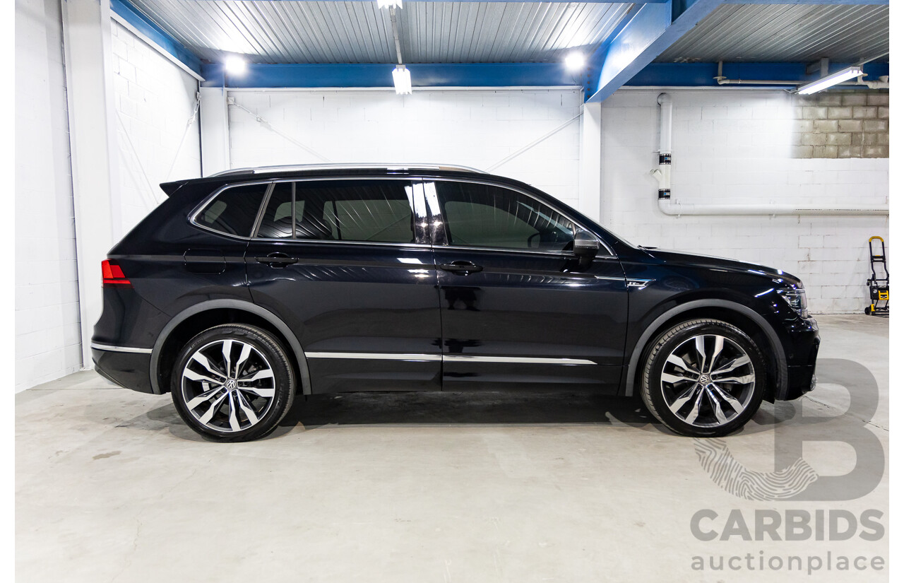 09/2018 Volkswagen Tiguan R-Line ALLSPACE 162 TSI HIGHLINE (AWD) 5NA MY18 4D Wagon Deep Black Pearl Turbo 2.0L - 7 Seater