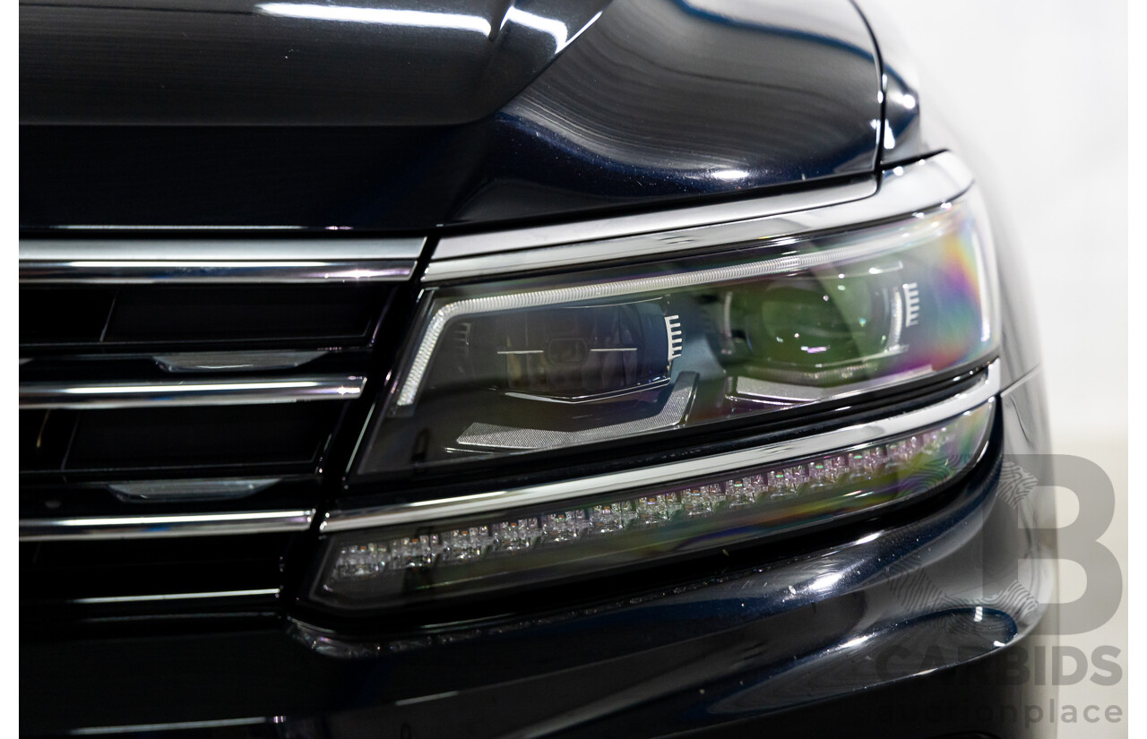 09/2018 Volkswagen Tiguan R-Line ALLSPACE 162 TSI HIGHLINE (AWD) 5NA MY18 4D Wagon Deep Black Pearl Turbo 2.0L - 7 Seater