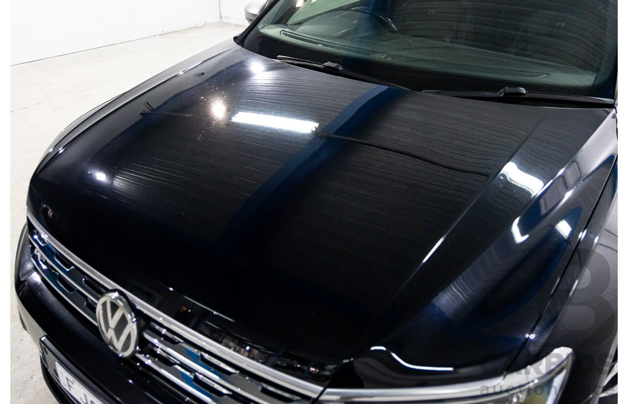 09/2018 Volkswagen Tiguan R-Line ALLSPACE 162 TSI HIGHLINE (AWD) 5NA MY18 4D Wagon Deep Black Pearl Turbo 2.0L - 7 Seater