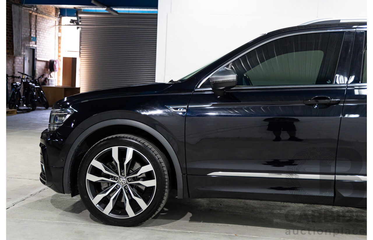 09/2018 Volkswagen Tiguan R-Line ALLSPACE 162 TSI HIGHLINE (AWD) 5NA MY18 4D Wagon Deep Black Pearl Turbo 2.0L - 7 Seater