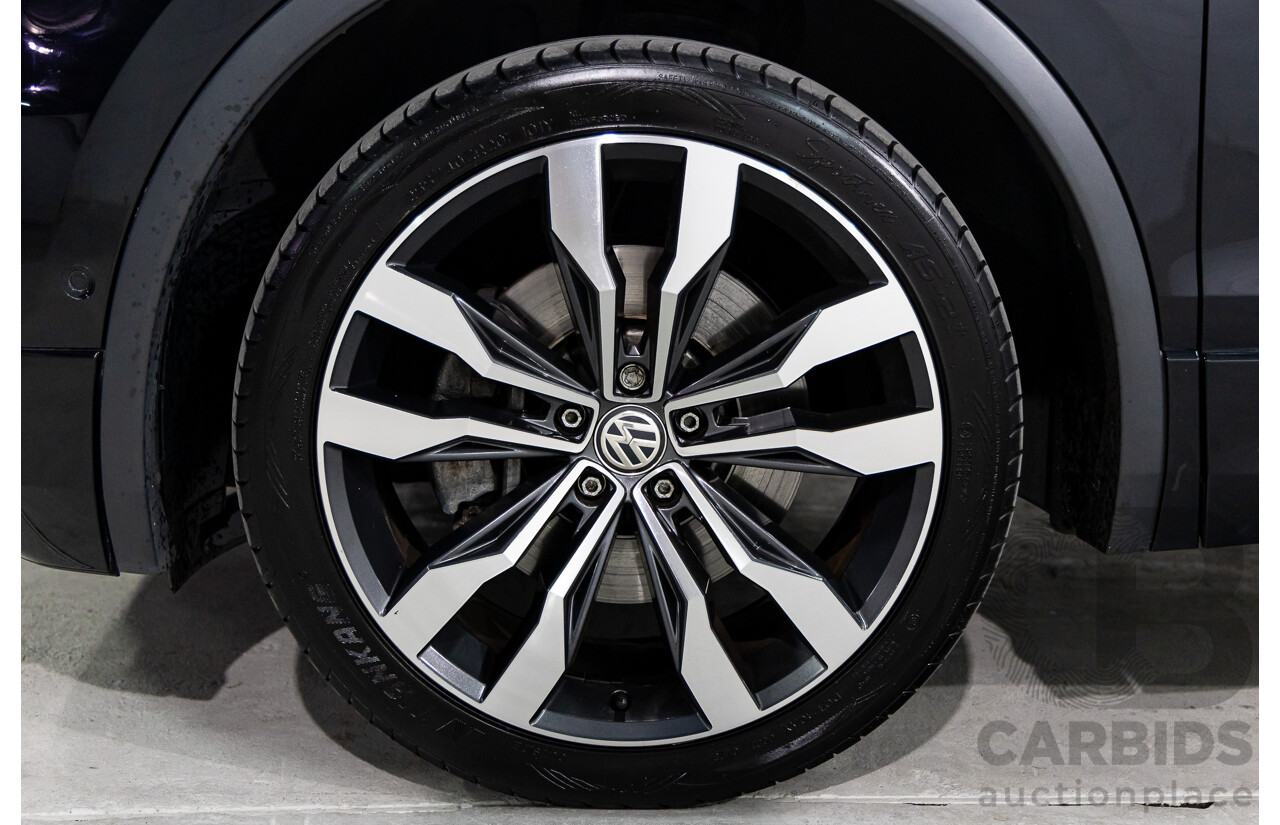 09/2018 Volkswagen Tiguan R-Line ALLSPACE 162 TSI HIGHLINE (AWD) 5NA MY18 4D Wagon Deep Black Pearl Turbo 2.0L - 7 Seater