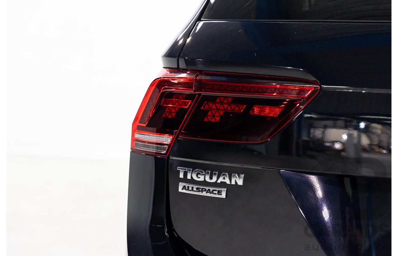 09/2018 Volkswagen Tiguan R-Line ALLSPACE 162 TSI HIGHLINE (AWD) 5NA MY18 4D Wagon Deep Black Pearl Turbo 2.0L - 7 Seater