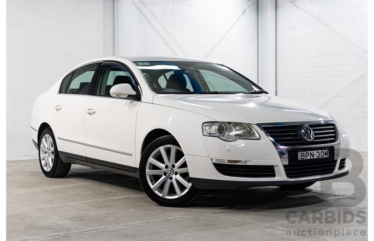 03/2010 Volkswagen Passat 118 TSI 3C MY10.5 4d Sedan Candy White Turbo 1.8L