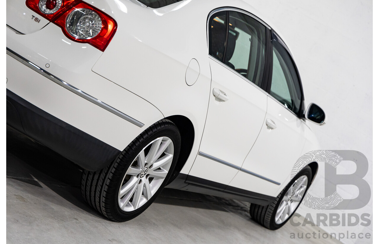 03/2010 Volkswagen Passat 118 TSI 3C MY10.5 4d Sedan Candy White Turbo 1.8L
