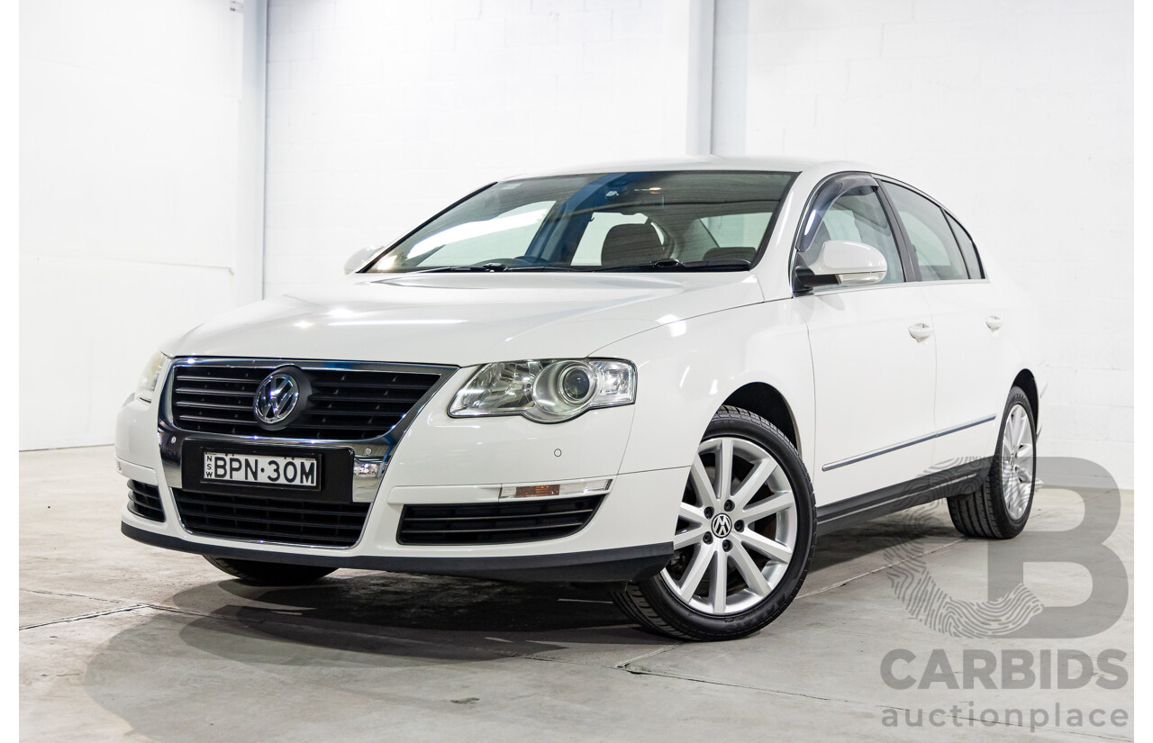 03/2010 Volkswagen Passat 118 TSI 3C MY10.5 4d Sedan Candy White Turbo 1.8L