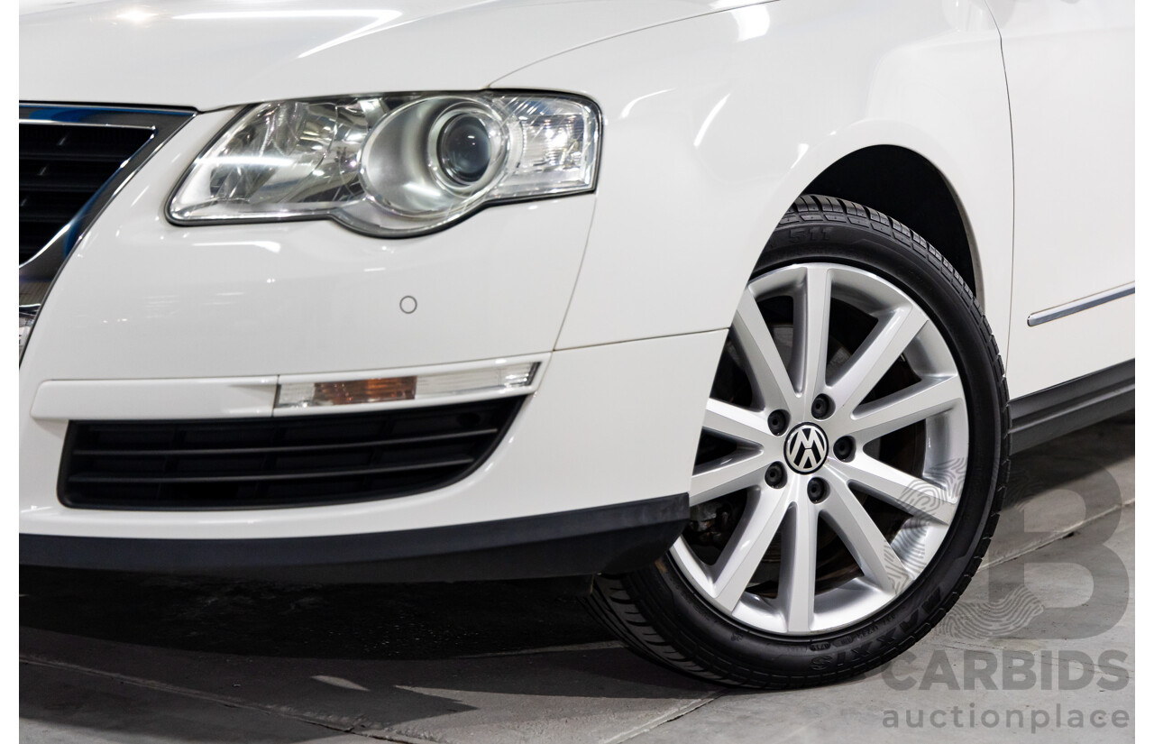 03/2010 Volkswagen Passat 118 TSI 3C MY10.5 4d Sedan Candy White Turbo 1.8L