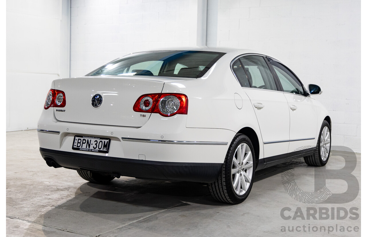 03/2010 Volkswagen Passat 118 TSI 3C MY10.5 4d Sedan Candy White Turbo 1.8L