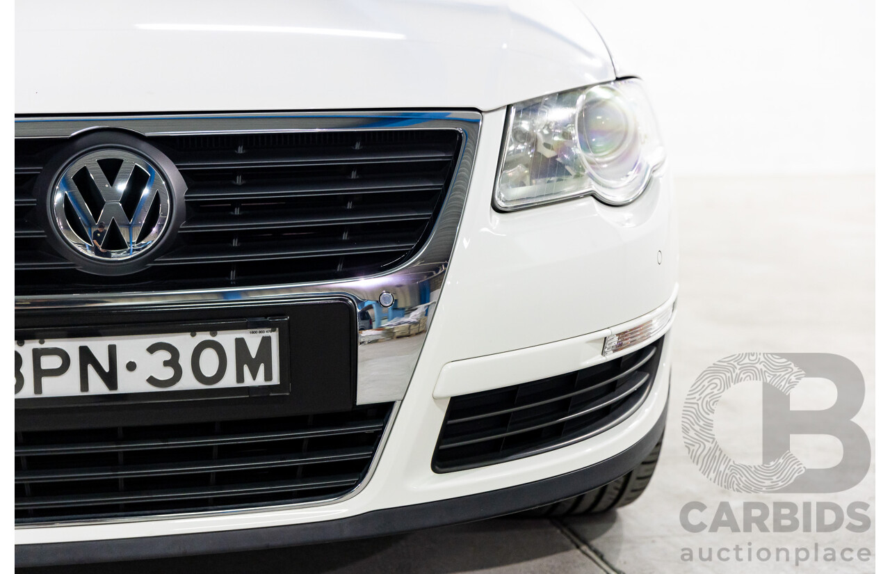 03/2010 Volkswagen Passat 118 TSI 3C MY10.5 4d Sedan Candy White Turbo 1.8L