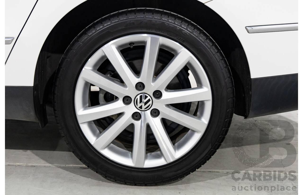 03/2010 Volkswagen Passat 118 TSI 3C MY10.5 4d Sedan Candy White Turbo 1.8L
