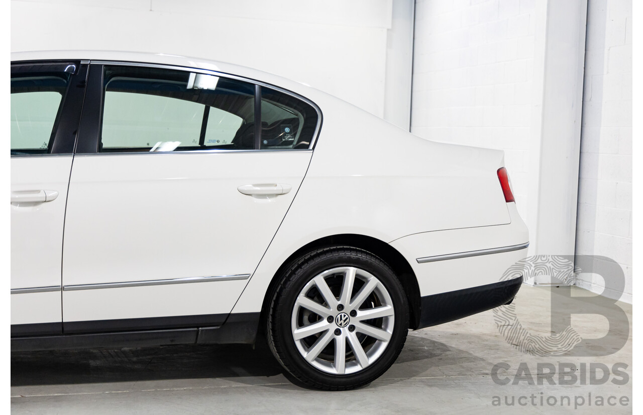 03/2010 Volkswagen Passat 118 TSI 3C MY10.5 4d Sedan Candy White Turbo 1.8L