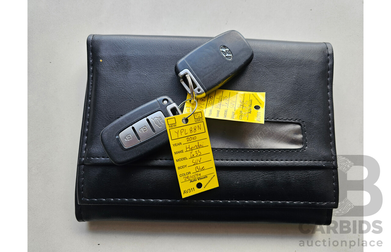 8/2010 Hyundai Ix35 Highlander (awd) LM 4d Wagon Blue 2.0L