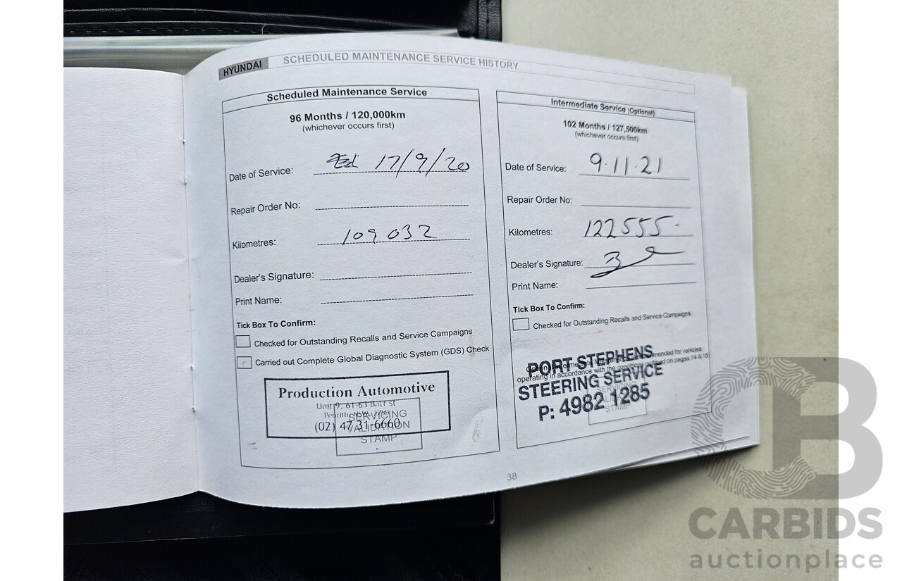 8/2010 Hyundai Ix35 Highlander (awd) LM 4d Wagon Blue 2.0L