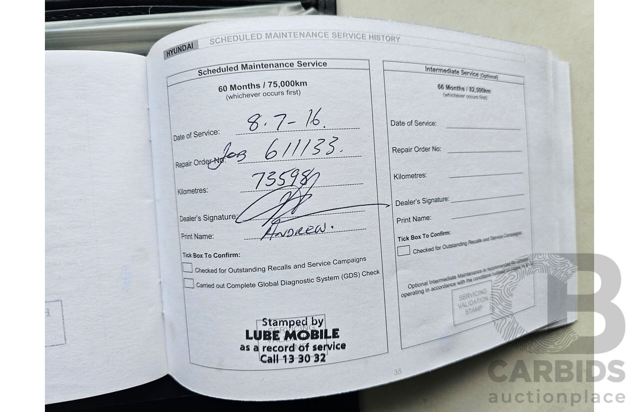 8/2010 Hyundai Ix35 Highlander (awd) LM 4d Wagon Blue 2.0L