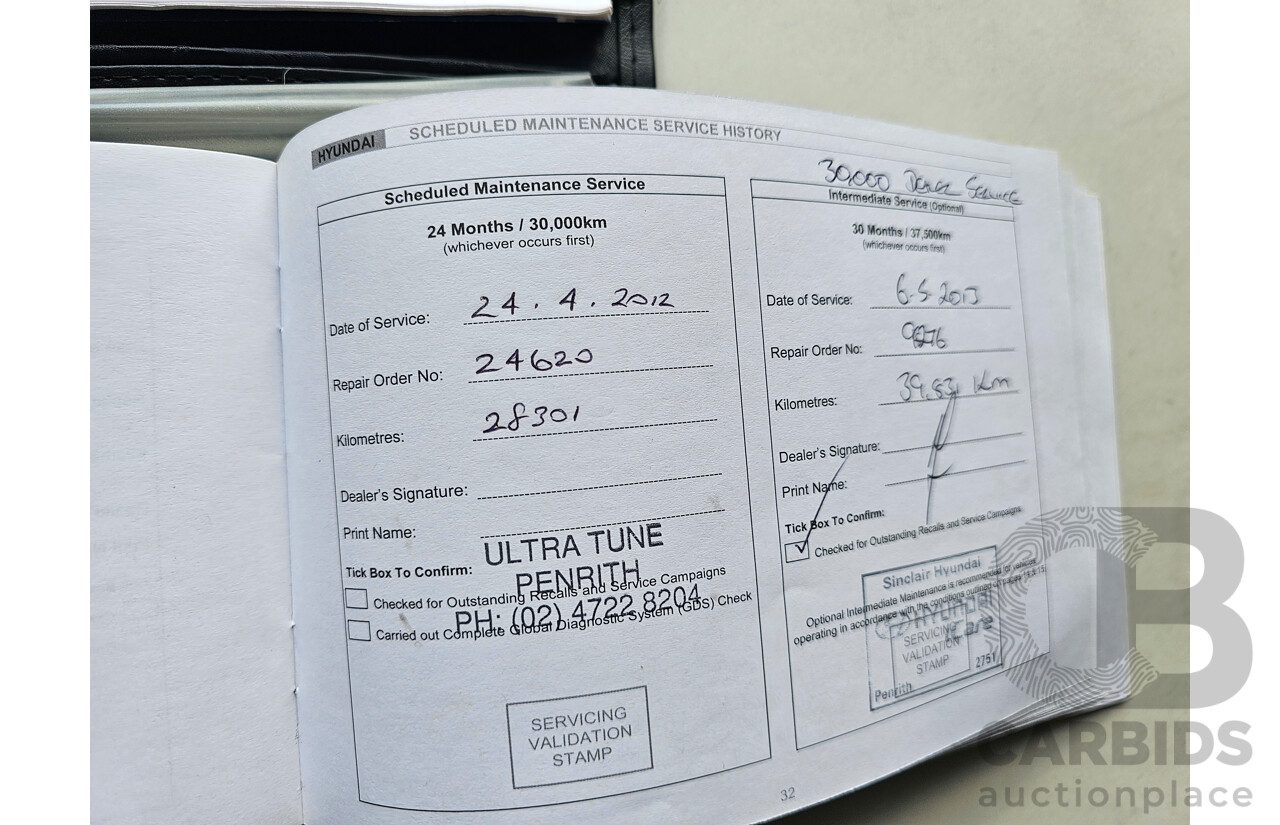 8/2010 Hyundai Ix35 Highlander (awd) LM 4d Wagon Blue 2.0L